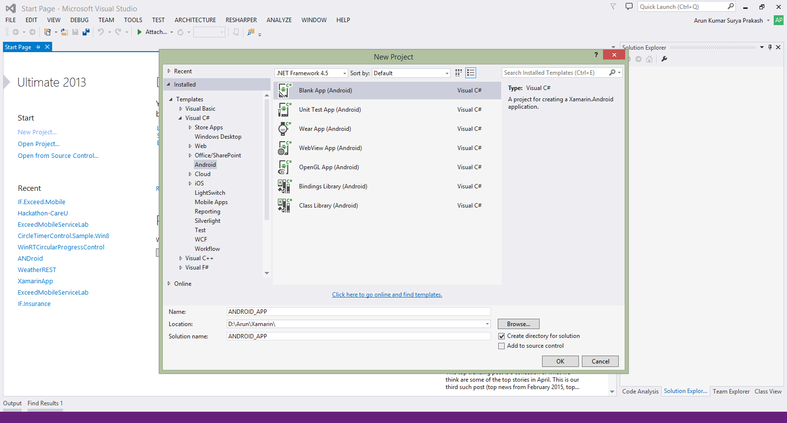 Build Android App Using Xamarin In Visual Studio 2013 - Part 2 - Daily ...