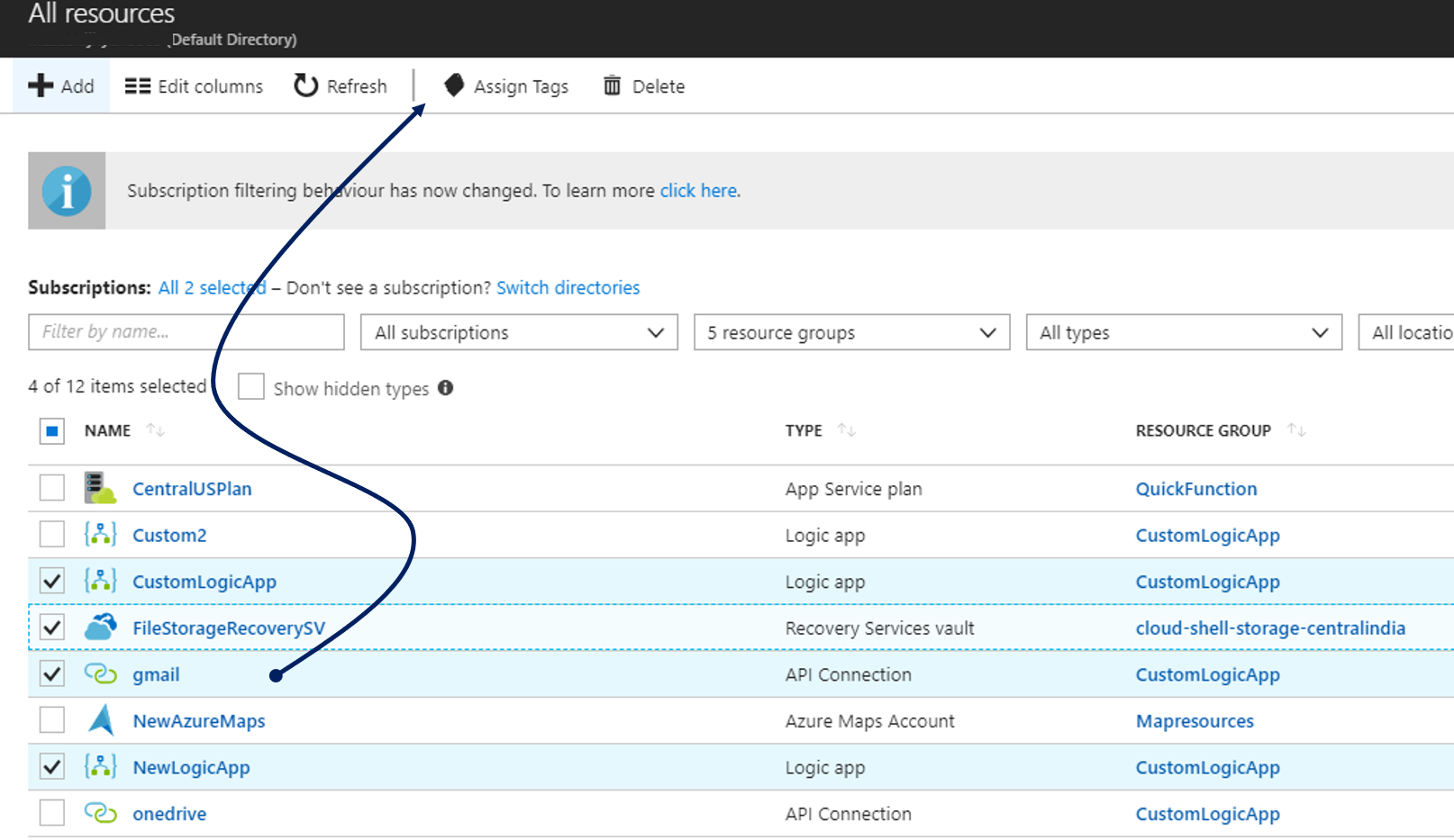 Tag Multiple Azure Resources From Azure Portal - Daily .NET Tips